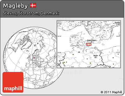 Blank Location Map of Magleby