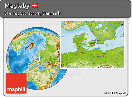 Physical Location Map of Magleby