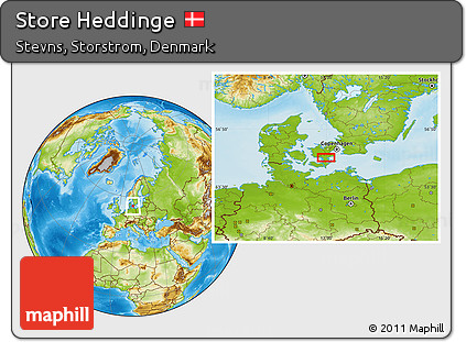 Physical Location Map of Store Heddinge