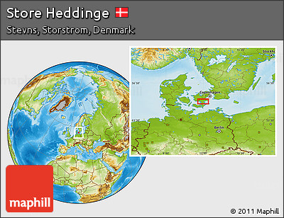 Physical Location Map of Store Heddinge