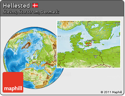 Physical Location Map of Hellested