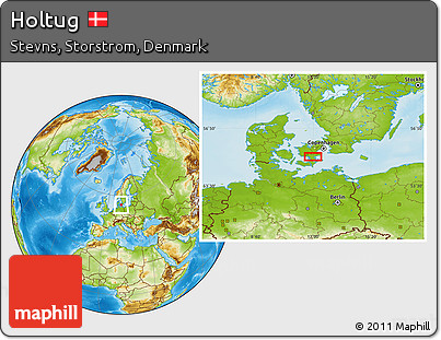 Physical Location Map of Holtug