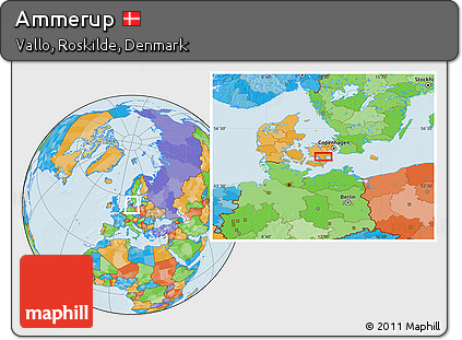 Political Location Map of Ammerup