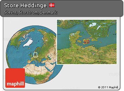 Satellite Location Map of Store Heddinge