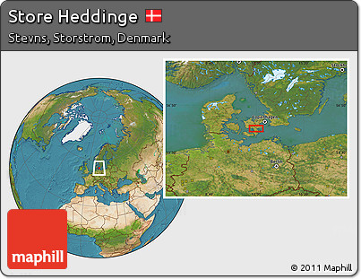 Satellite Location Map of Store Heddinge