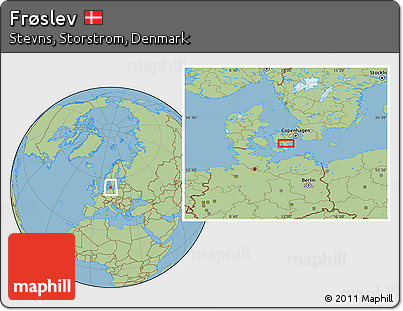 Savanna Style Location Map of Frøslev