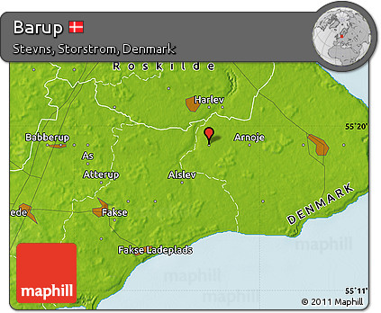 Physical Map of Barup