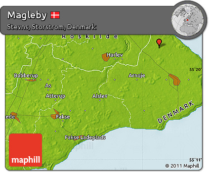 Physical Map of Magleby