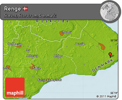 Physical Map of Renge