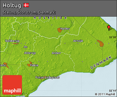 Physical Map of Holtug