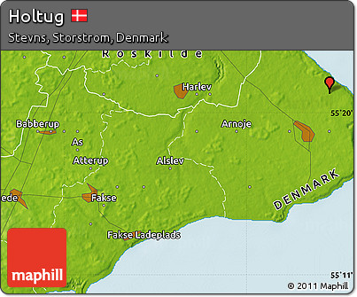 Physical Map of Holtug