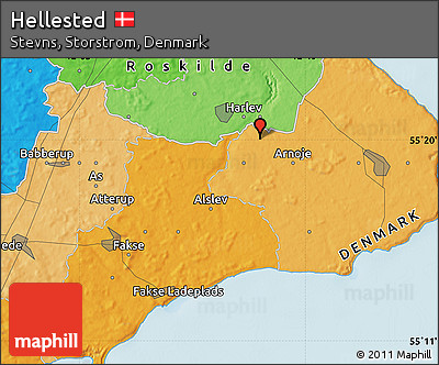 Political Map of Hellested