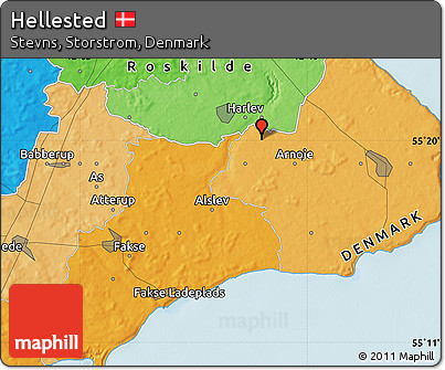 Political Map of Hellested