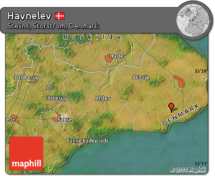 Satellite Map of Havnelev