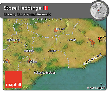 Satellite Map of Store Heddinge
