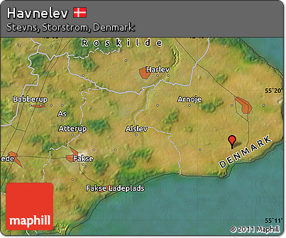 Satellite Map of Havnelev