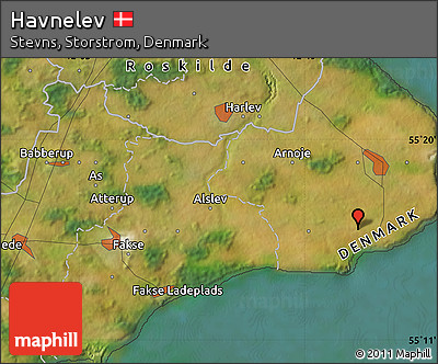 Satellite Map of Havnelev