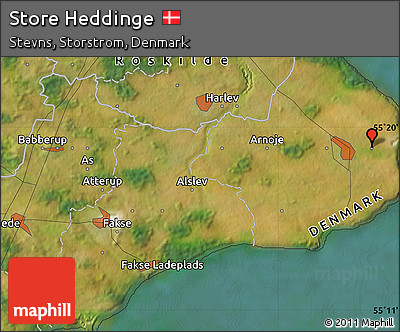 Satellite Map of Store Heddinge