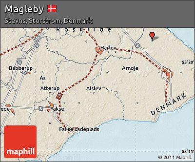 Shaded Relief Map of Magleby
