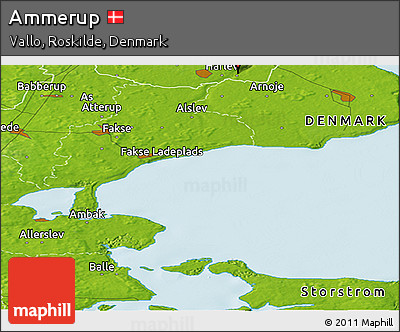 Physical Panoramic Map of Ammerup