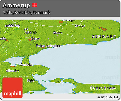 Physical Panoramic Map of Ammerup