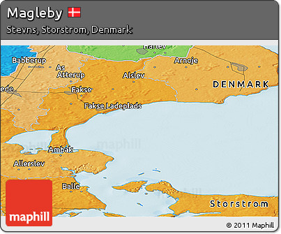 Political Panoramic Map of Magleby