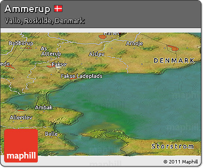 Satellite Panoramic Map of Ammerup