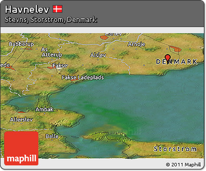 Satellite Panoramic Map of Havnelev