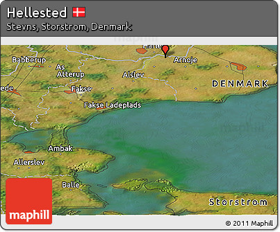 Satellite Panoramic Map of Hellested