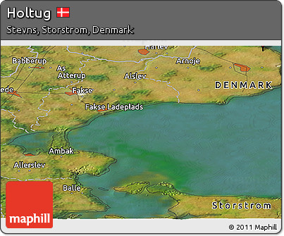 Satellite Panoramic Map of Holtug