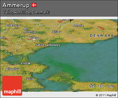 Satellite Panoramic Map of Ammerup