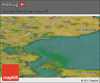 Satellite Panoramic Map of Holtug