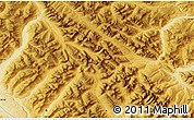 Physical Map of the area around 55° 11' 31" N, 122° 19' 29" W