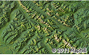 Satellite Map of the area around 55° 11' 31" N, 122° 19' 29" W