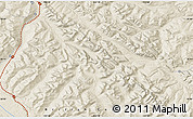 Shaded Relief Map of the area around 55° 11' 31" N, 122° 19' 29" W