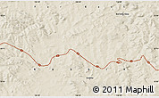 Shaded Relief Map of the area around 55° 11' 31" N, 126° 43' 29" E