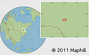 Savanna Style Location Map of the area around 55° 11' 31" N, 127° 34' 30" E