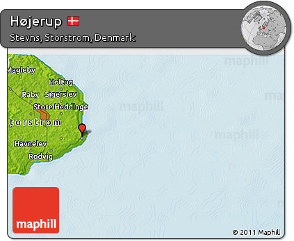 Physical 3D Map of Højerup