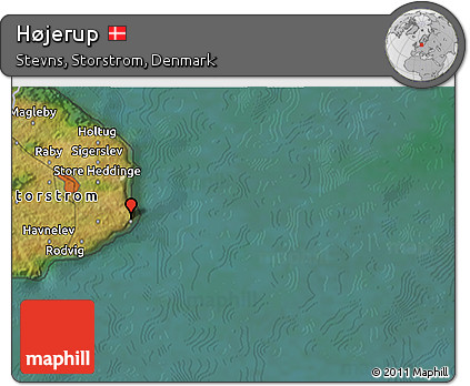 Satellite 3D Map of Højerup