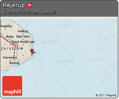Shaded Relief 3D Map of Højerup