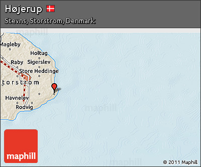 Shaded Relief 3D Map of Højerup