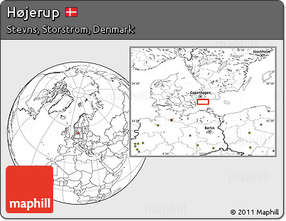 Blank Location Map of Højerup