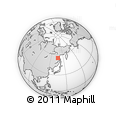 Outline Map of the Area around 55° 11' 31" N, 136° 55' 30" E, rectangular outline
