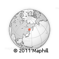 Outline Map of the Area around 55° 11' 31" N, 142° 52' 30" E, rectangular outline