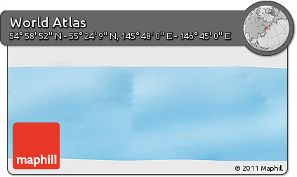Physical Panoramic Map of the Area around 55° 11' 31" N, 146° 16' 30" E