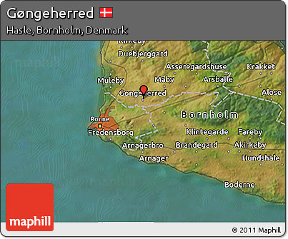 Satellite 3D Map of Gøngeherred