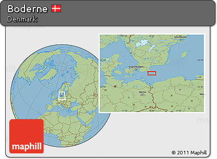 Savanna Style Location Map of Boderne