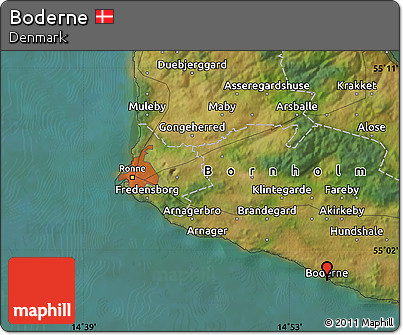 Satellite Map of Boderne