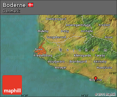 Satellite Map of Boderne