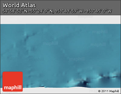 Satellite 3D Map of the Area around 55° 11' 31" N, 151° 13' 29" W
